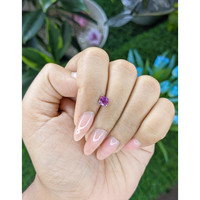 0.67 Ct. Pinkish Purple Sapphire from Tanzania Life Style