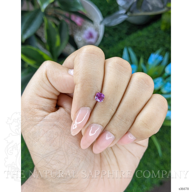 0.67 Ct. Pinkish Purple Sapphire from Tanzania