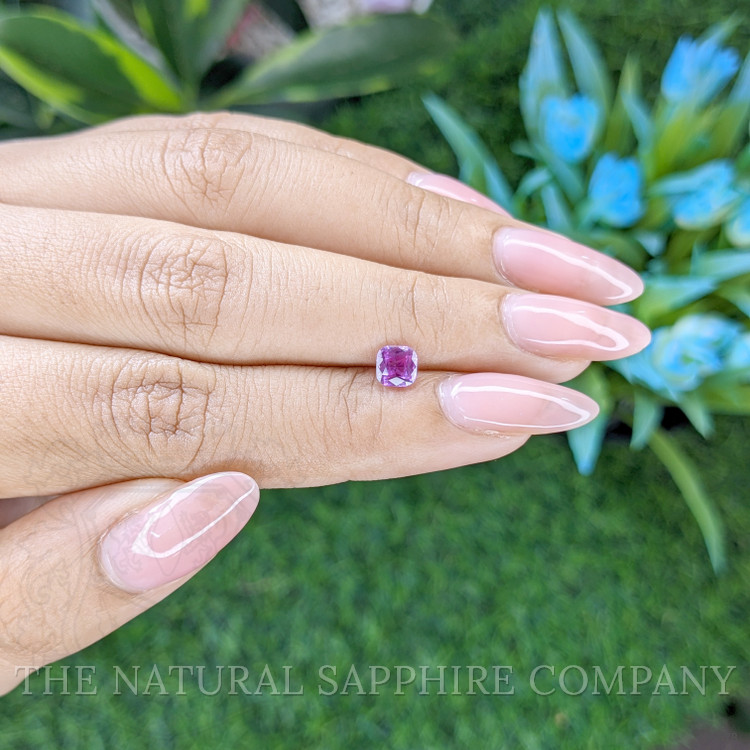 0.67 Ct. Pinkish Purple Sapphire from Tanzania