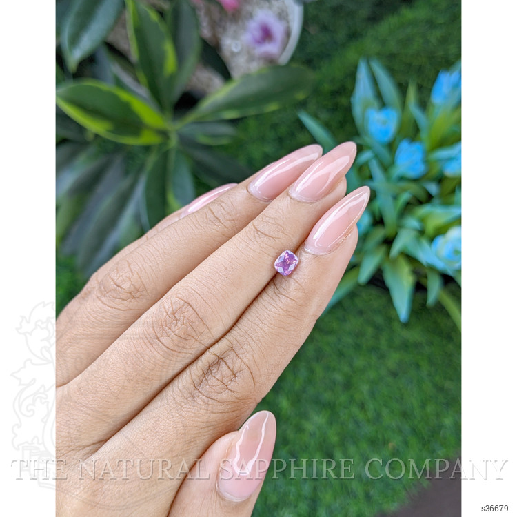 0.63 Ct. Purplish Pink Sapphire from Tanzania