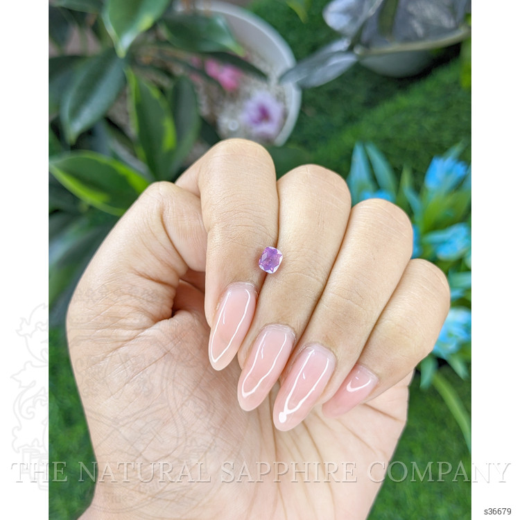 0.63 Ct. Purplish Pink Sapphire from Tanzania