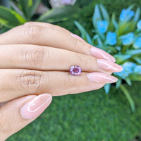 1.48 Ct. Pinkish Purple Sapphire from Tanzania Life Style