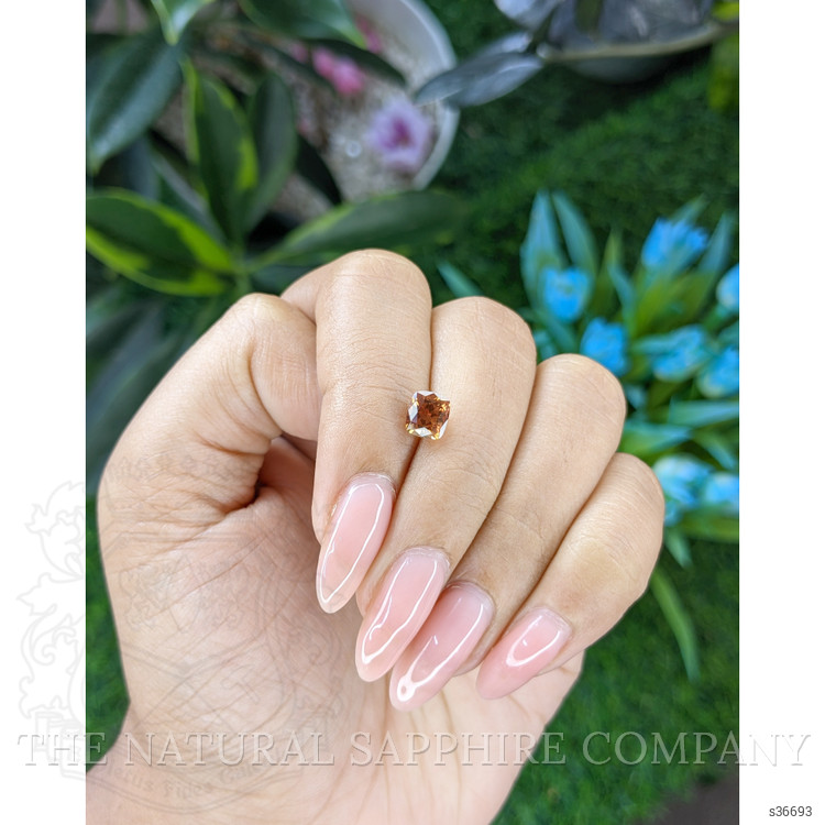 1.33 Ct. Orangish Brown Sapphire from Tanzania