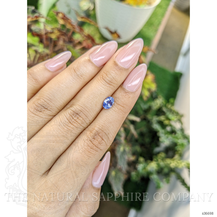 0.98 Ct. Blue Sapphire from Ceylon (Sri Lanka)