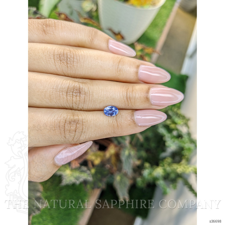 0.98 Ct. Blue Sapphire from Ceylon (Sri Lanka)