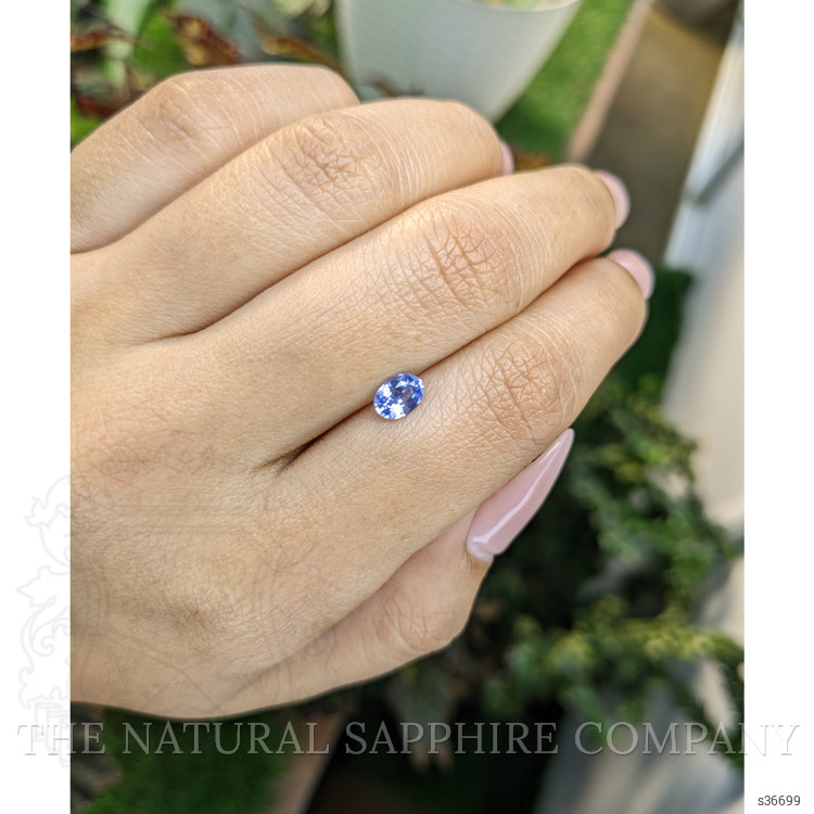 0.58 Ct. Blue Sapphire from Ceylon (Sri Lanka)