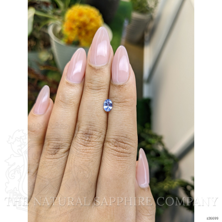 0.58 Ct. Blue Sapphire from Ceylon (Sri Lanka)