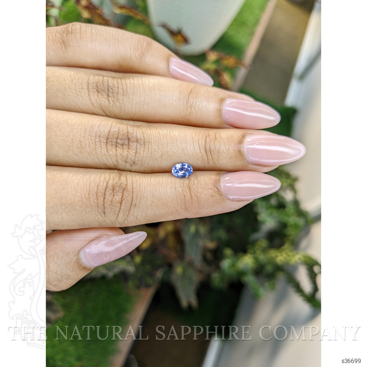 0.58 Ct. Blue Sapphire from Ceylon (Sri Lanka)
