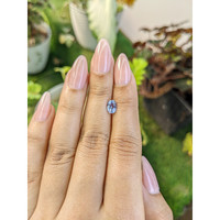 0.92 Ct. Blue Sapphire from Ceylon (Sri Lanka) Life Style
