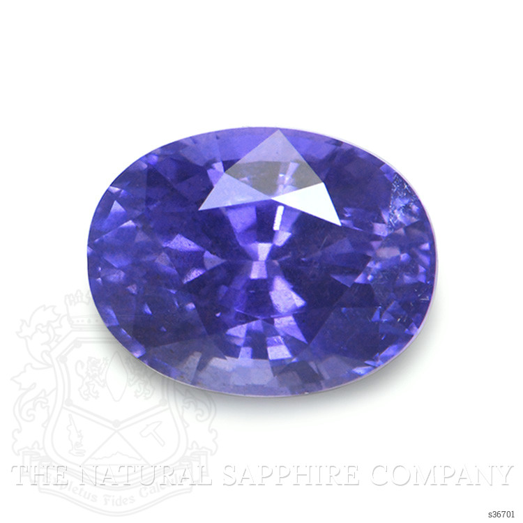 0.91 Ct. Purplish Blue Sapphire from Ceylon (Sri Lanka)
