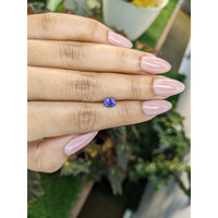 0.91 Ct. Purplish Blue Sapphire from Ceylon (Sri Lanka) Life Style