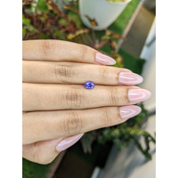 0.91 Ct. Purplish Blue Sapphire from Ceylon (Sri Lanka) Life Style