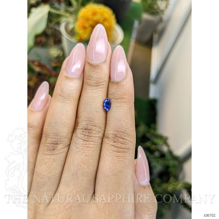 0.66 Ct. Blue Sapphire from Ceylon (Sri Lanka)