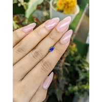 0.66 Ct. Blue Sapphire from Ceylon (Sri Lanka) Life Style
