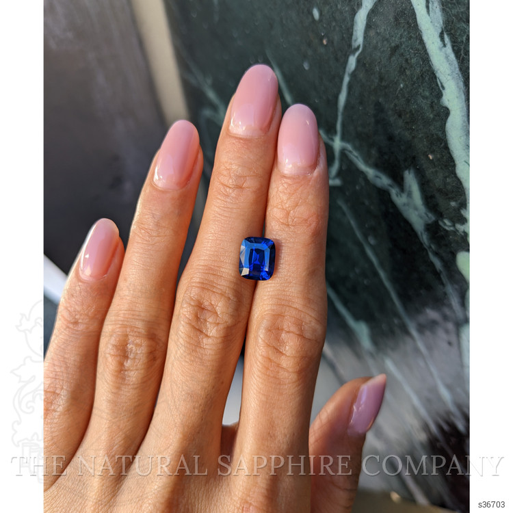 3.71 Ct. Blue Sapphire from Ceylon (Sri Lanka)