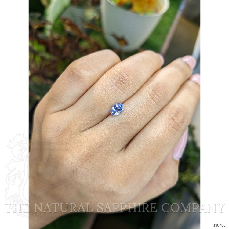 0.81 Ct. Blue Sapphire from Ceylon (Sri Lanka)