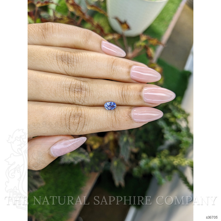 0.81 Ct. Blue Sapphire from Ceylon (Sri Lanka)