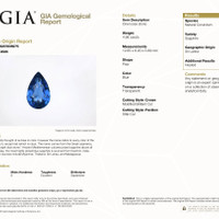 4.98 Ct. Blue Sapphire from Ceylon (Sri Lanka) Scan Report