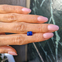 2.12 Ct. Blue Sapphire from Ceylon (Sri Lanka) Life Style