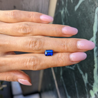 2.08 Ct. Blue Sapphire from Ceylon (Sri Lanka) Life Style