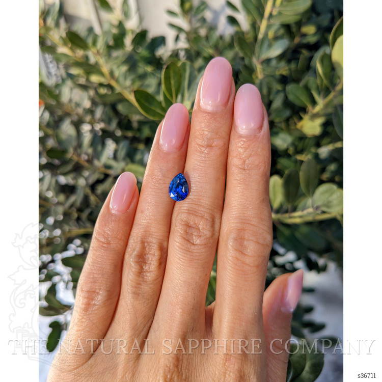 2.08 Ct. Blue Sapphire from Ceylon (Sri Lanka)