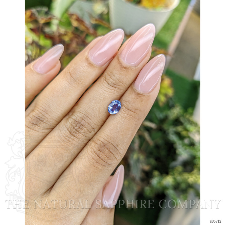 0.84 Ct. Blue Sapphire from Ceylon (Sri Lanka)