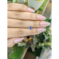 0.84 Ct. Blue Sapphire from Ceylon (Sri Lanka) Life Style