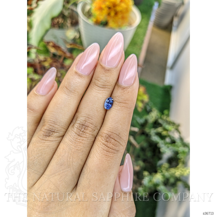 0.75 Ct. Blue Sapphire from Ceylon (Sri Lanka)
