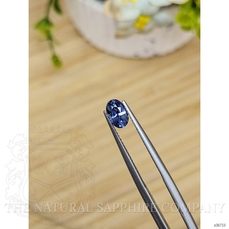 0.75 Ct. Blue Sapphire from Ceylon (Sri Lanka)