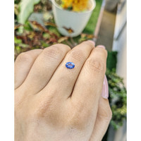 0.57 Ct. Blue Sapphire from Ceylon (Sri Lanka) Life Style