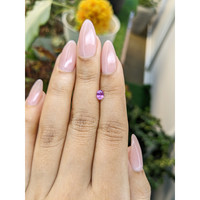 0.46 Ct. Pinkish Purple Sapphire from Ceylon (Sri Lanka) Life Style