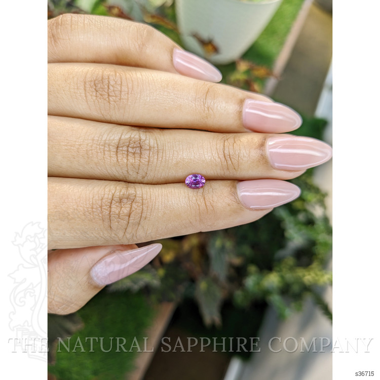 0.46 Ct. Pinkish Purple Sapphire from Ceylon (Sri Lanka)