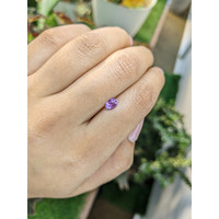 0.53 Ct. Pinkish Purple Sapphire from Ceylon (Sri Lanka) Life Style