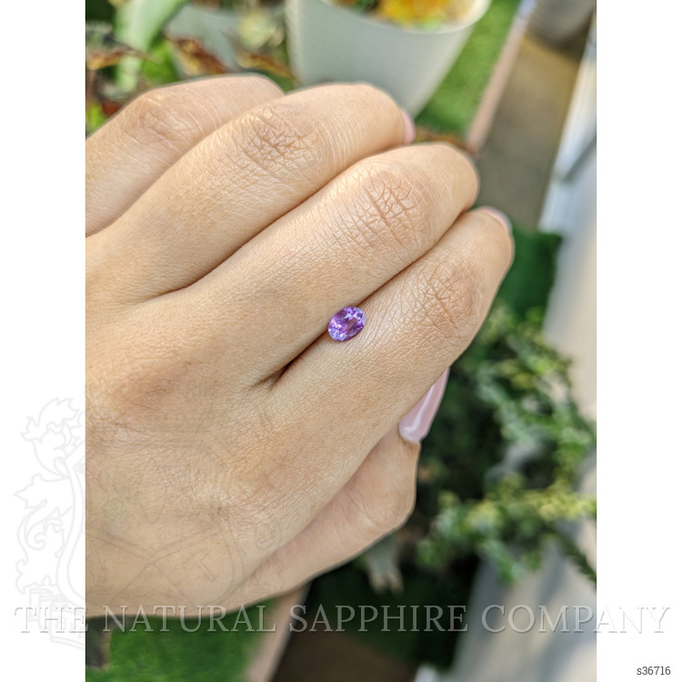 0.53 Ct. Pinkish Purple Sapphire from Ceylon (Sri Lanka)