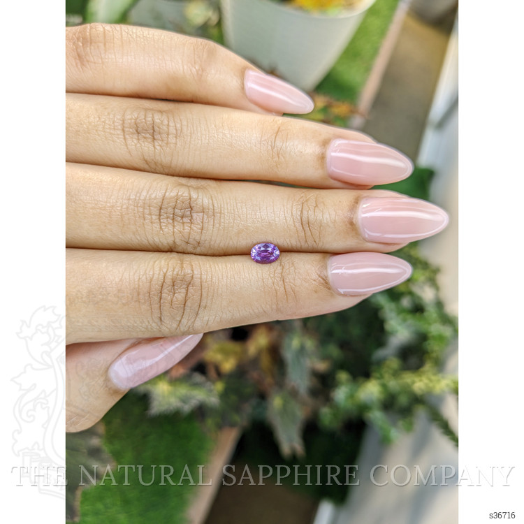 0.53 Ct. Pinkish Purple Sapphire from Ceylon (Sri Lanka)