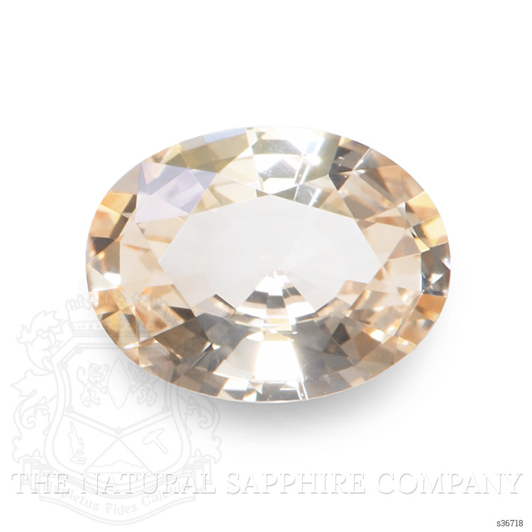 0.59 Ct. Peach Sapphire from Ceylon (Sri Lanka)