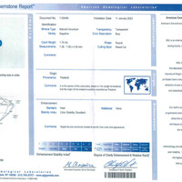 1.74 Ct. Sapphire from Thailand Scan Report