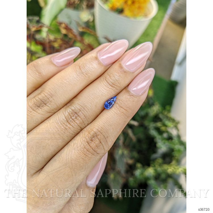 0.91 Ct. Blue Sapphire from Ceylon (Sri Lanka)