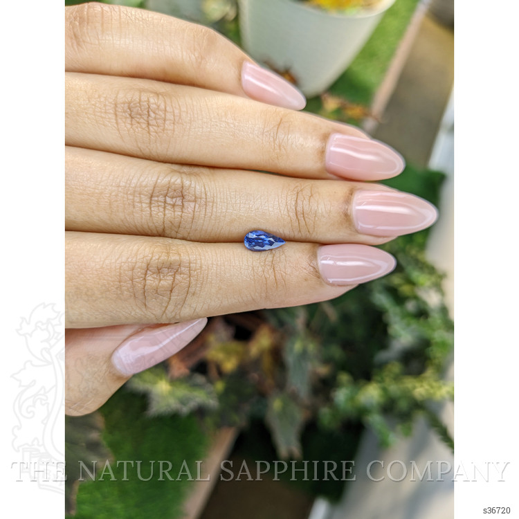 0.91 Ct. Blue Sapphire from Ceylon (Sri Lanka)