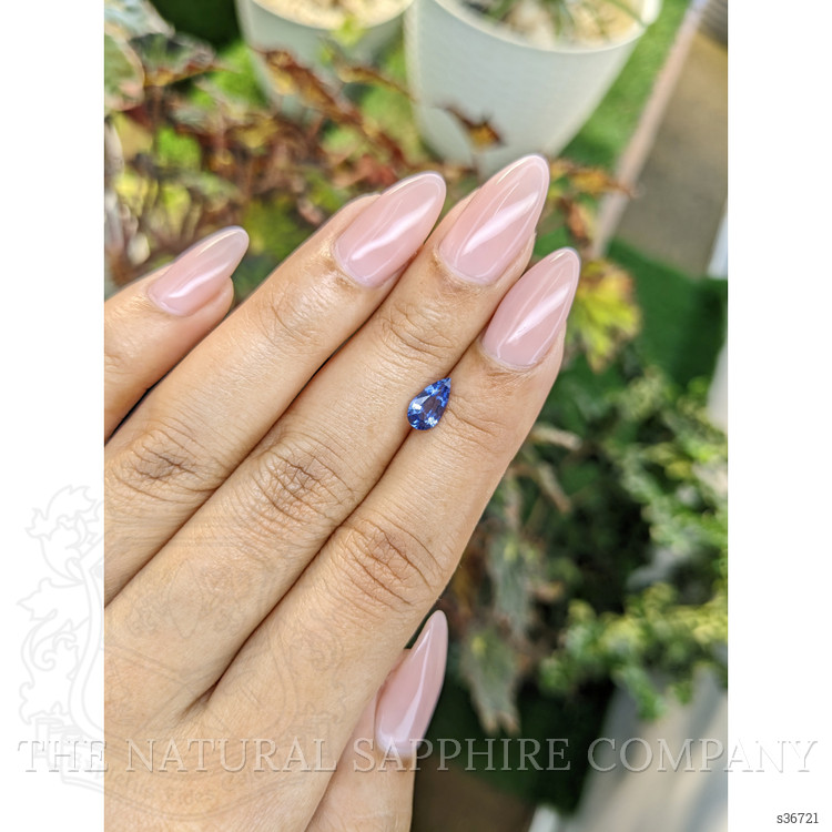 0.76 Ct. Blue Sapphire from Ceylon (Sri Lanka)