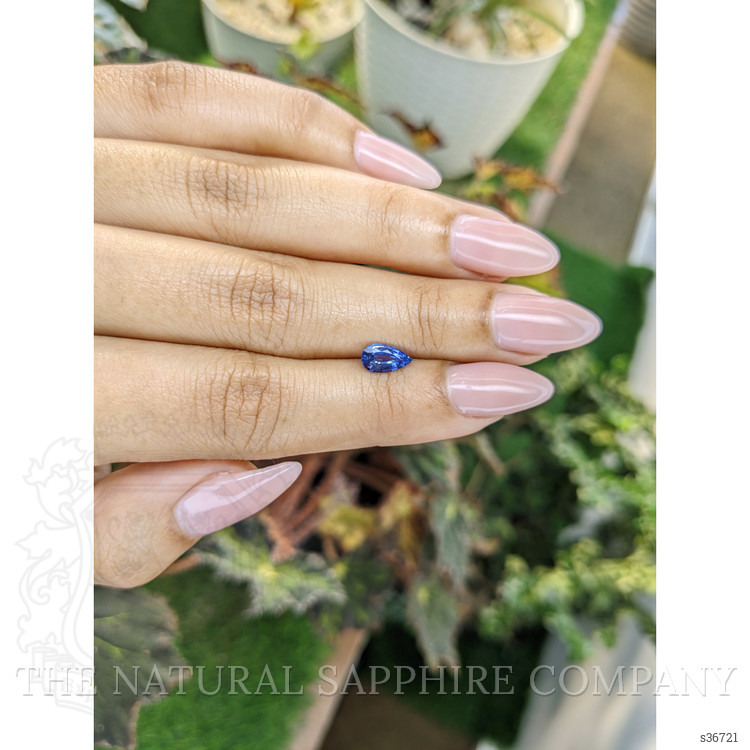 0.76 Ct. Blue Sapphire from Ceylon (Sri Lanka)