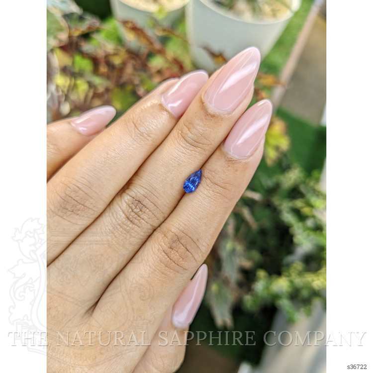 0.78 Ct. Blue Sapphire from Ceylon (Sri Lanka)