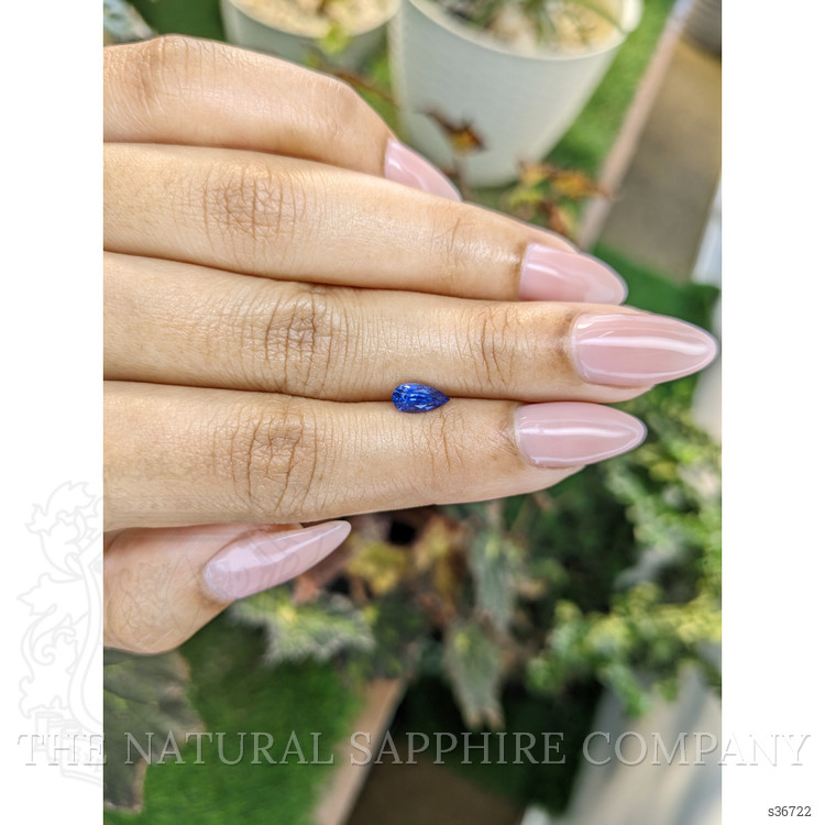 0.78 Ct. Blue Sapphire from Ceylon (Sri Lanka)