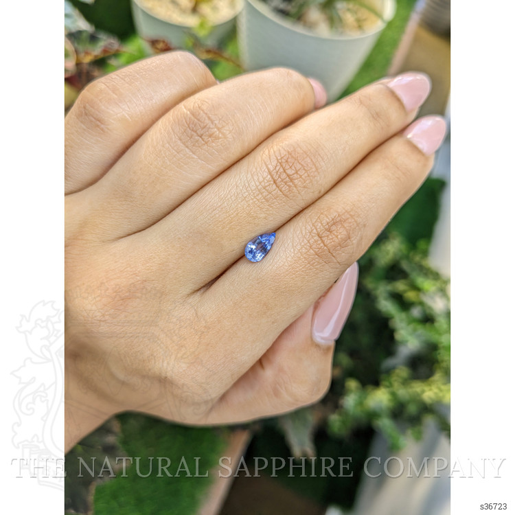 0.82 Ct. Blue Sapphire from Ceylon (Sri Lanka)