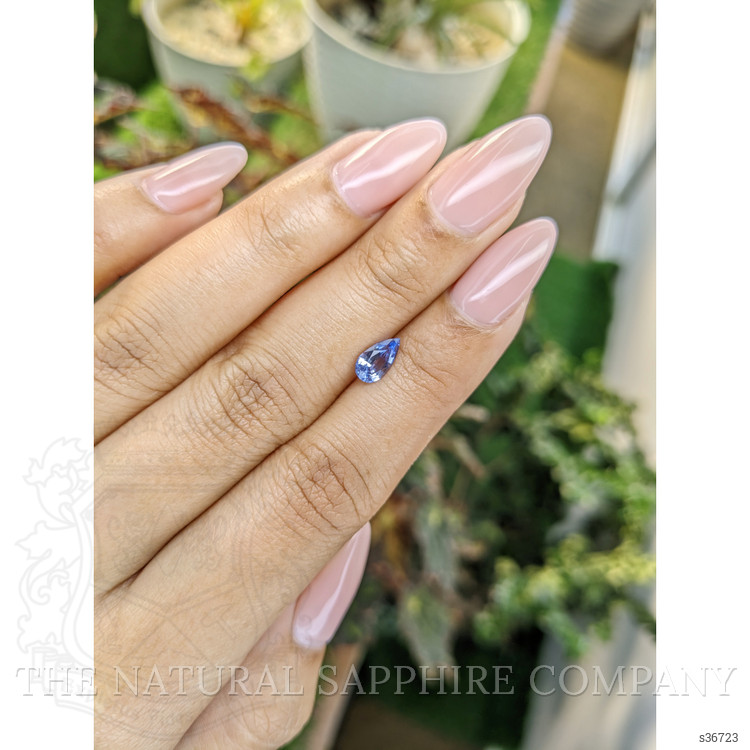 0.82 Ct. Blue Sapphire from Ceylon (Sri Lanka)