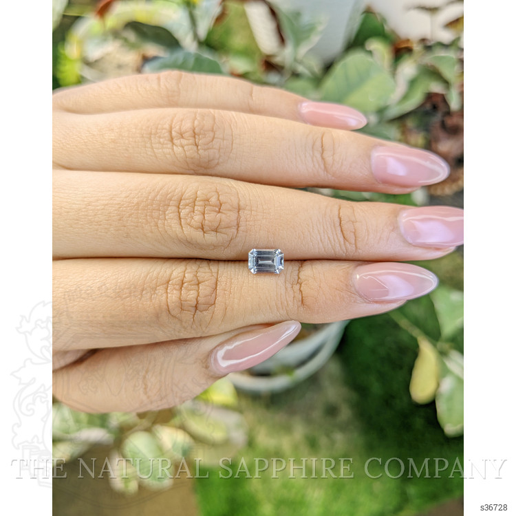 1.09 Ct. Greyish Blue Sapphire from Ceylon (Sri Lanka)