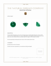 1.95 Ct. Emerald from Zambia Appraisal