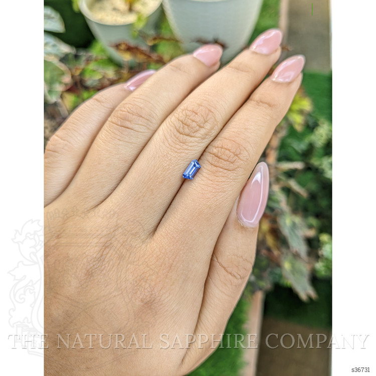 0.59 Ct. Blue Sapphire from Ceylon (Sri Lanka)