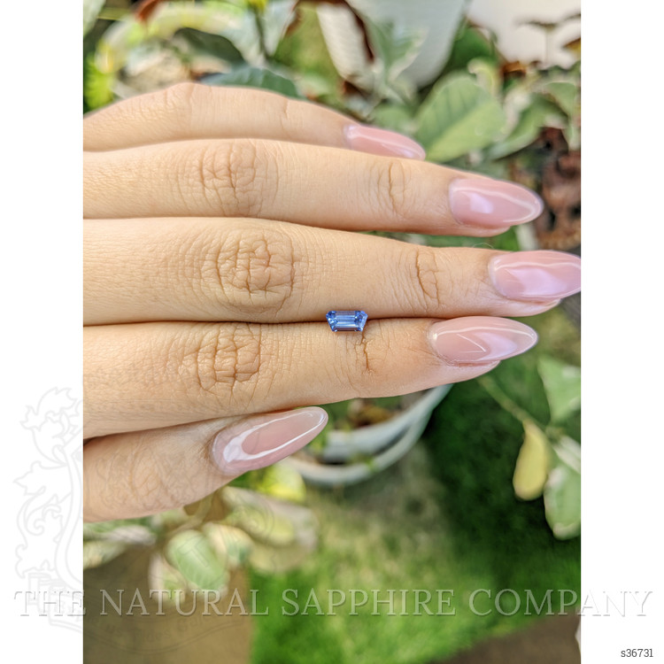 0.59 Ct. Blue Sapphire from Ceylon (Sri Lanka)