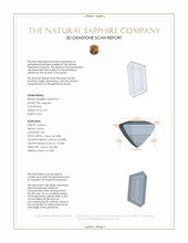 0.59 Ct. Blue Sapphire from Ceylon (Sri Lanka) 3 D Scan Report